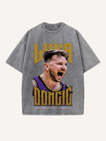 Luka Dončić Print Round Neck T-shirt