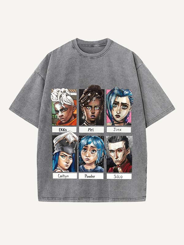 Arcane Print Round Neck T-shirt