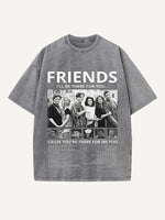 Friends Print Round Neck T-shirt