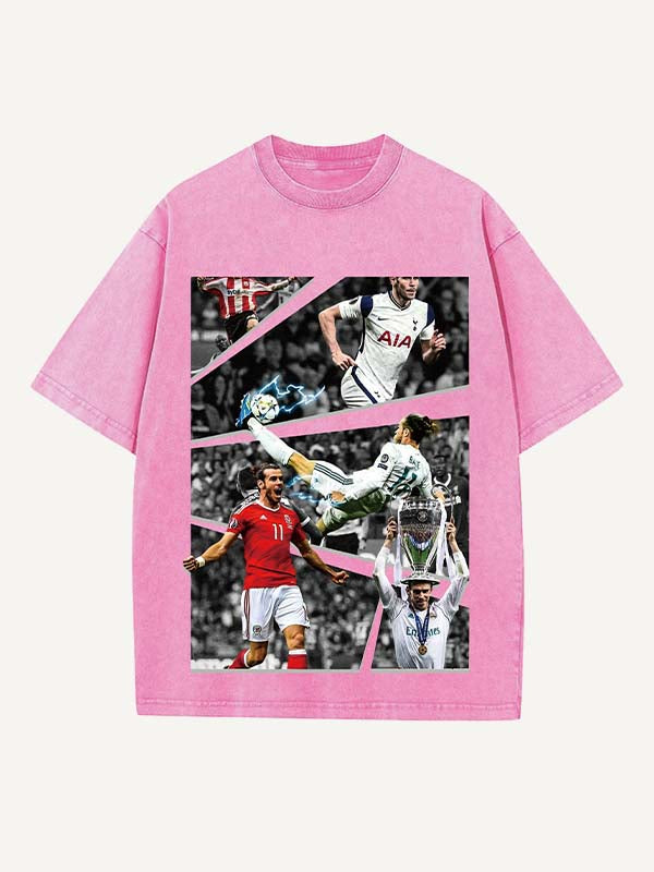 Gareth Bale Print Round Neck T-shirt