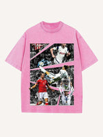 Gareth Bale Print Round Neck T-shirt