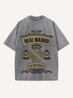 Real Madrid Print Round Neck T-shirt