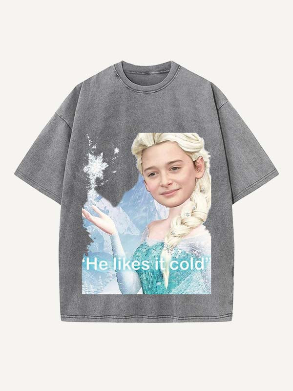 Stranger Things Print Round Neck T-shirt