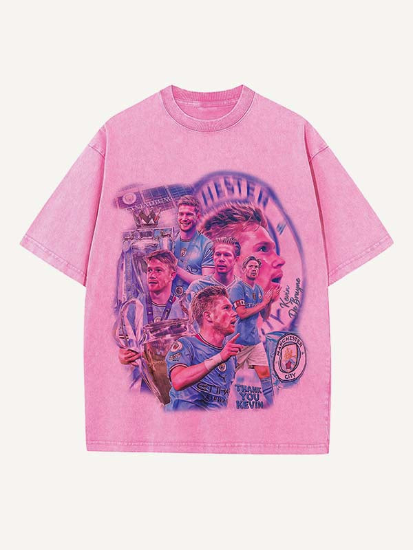 Kevin De Bruyne Print Round Neck T-shirt