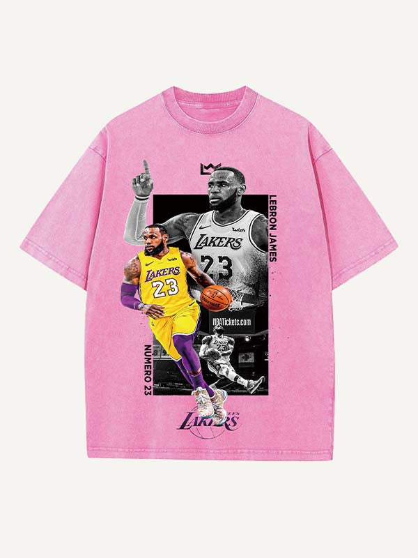 LeBron James Print Round Neck T-shirt