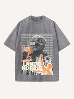 Lando Norris Print Round Neck T-shirt