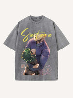 One-Punch Man Print Round Neck T-shirt