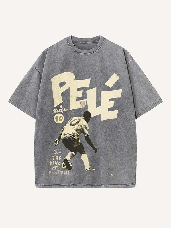 Pelé Print Round Neck T-shirt