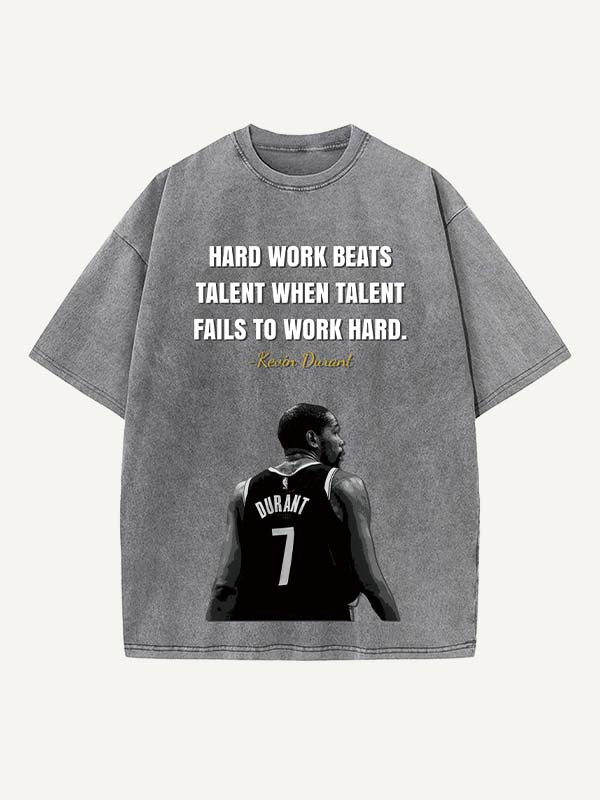 Kevin Durant Print Round Neck T-shirt