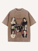 Friends Print Round Neck T-shirt