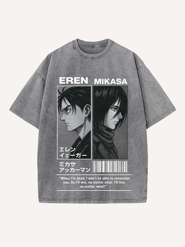 Attack on Titan Print Round Neck T-shirt