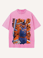 Carmelo Anthony Print Round Neck T-shirt