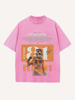 Oscar Piastri Print Round Neck T-shirt