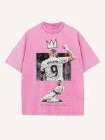 Karim Benzema Print Round Neck T-shirt