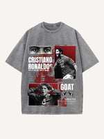 Cristiano Ronaldo Print Round Neck T-shirt