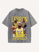 LeBron James Print Round Neck T-shirt