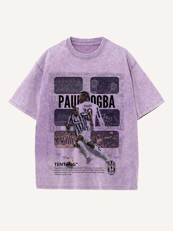 Paul Pogba Print Round Neck T-shirt