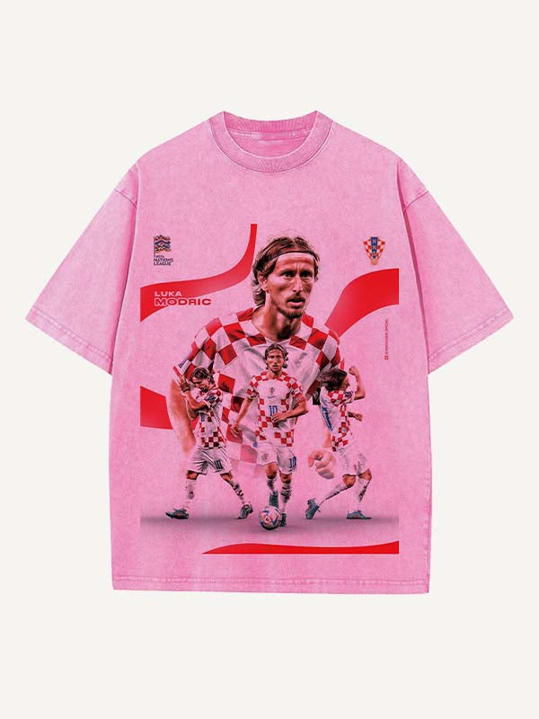 Luka Modrić Print Round Neck T-shirt