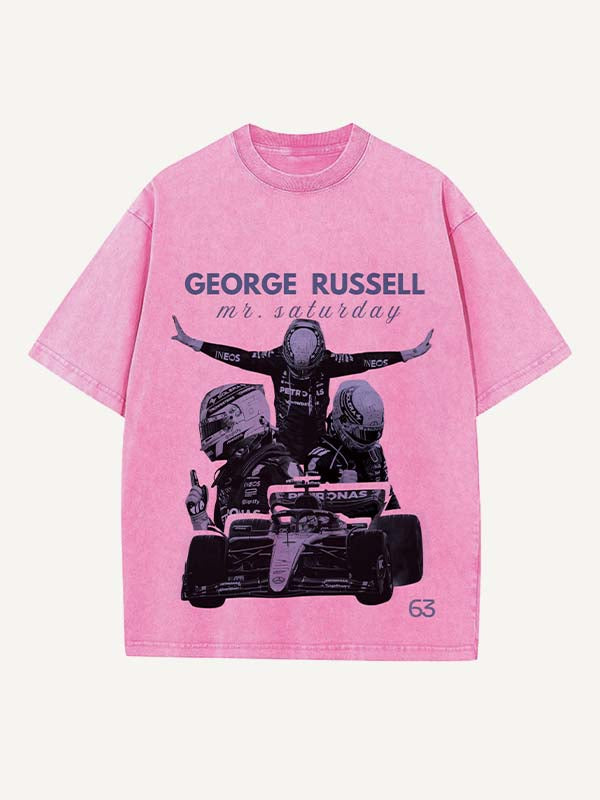 George Russell Print Round Neck T-shirt