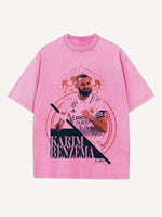 Karim Benzema Print Round Neck T-shirt