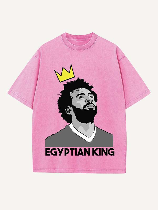 Mohamed Salah Print Round Neck T-shirt