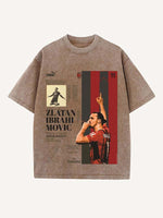 Zlatan Ibrahimović Print Round Neck T-shirt