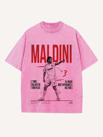 Paolo Maldini Print Round Neck T-shirt
