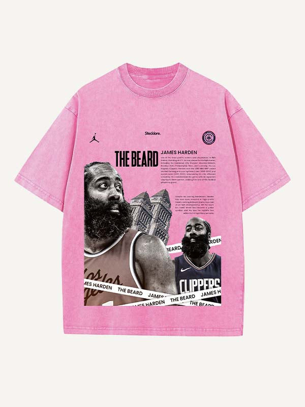 James Harden Print Round Neck T-shirt