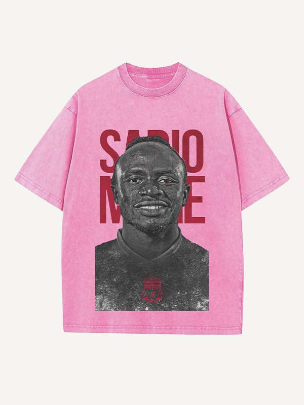 Sadio Mané Print Round Neck T-shirt