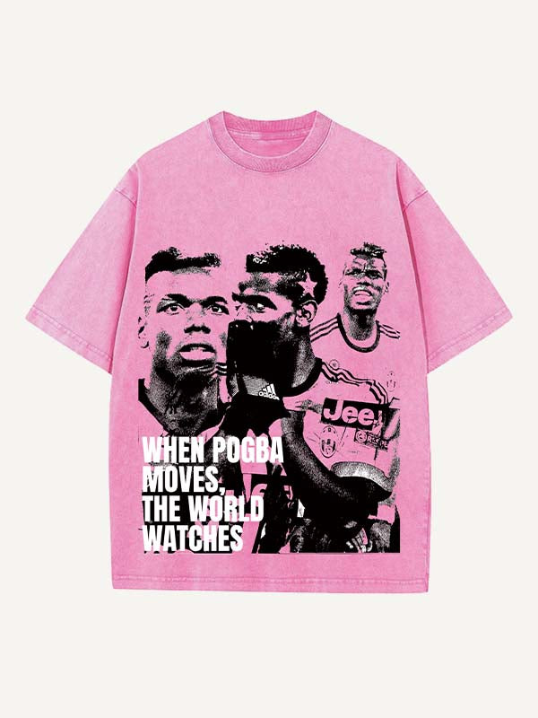 Paul Pogba Print Round Neck T-shirt