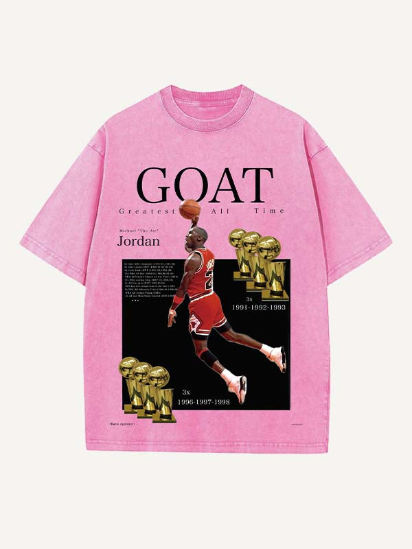 Michael Jordan Print Round Neck T-shirt