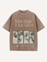 Kylian Mbappé Print Round Neck T-shirt