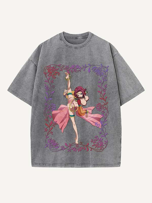 Code Geass Print Round Neck T-shirt