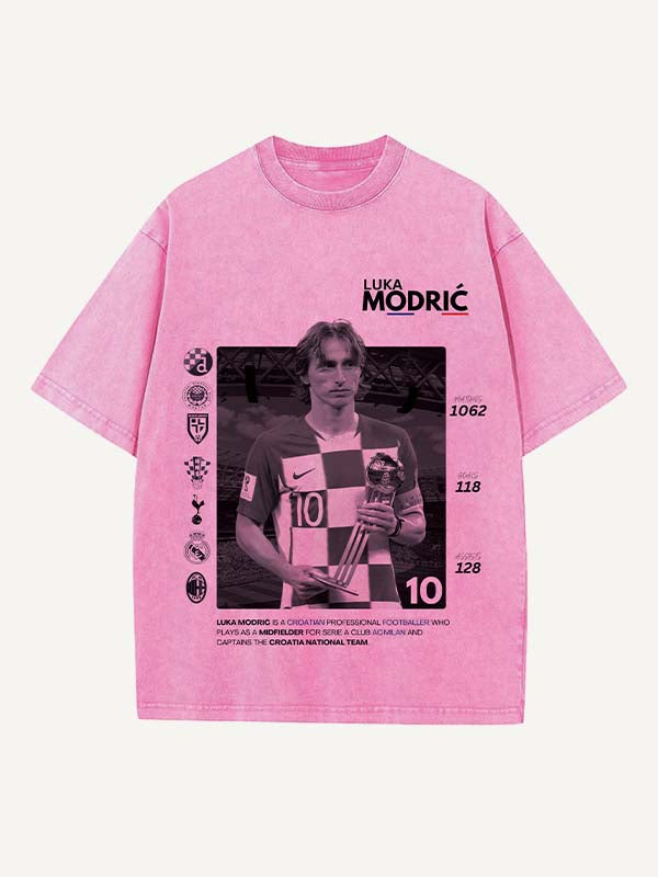 Luka Modrić Print Round Neck T-shirt