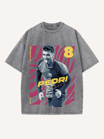 Pedri Print Round Neck T-shirt