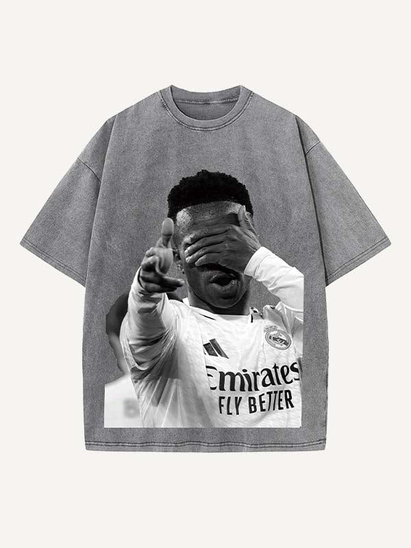 Vinícius Júnior Print Round Neck T-shirt