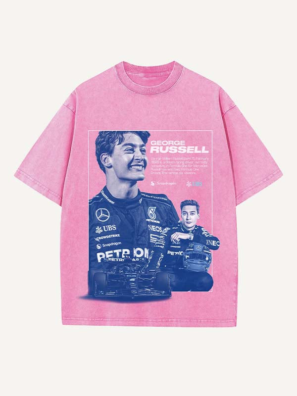 George Russell Print Round Neck T-shirt
