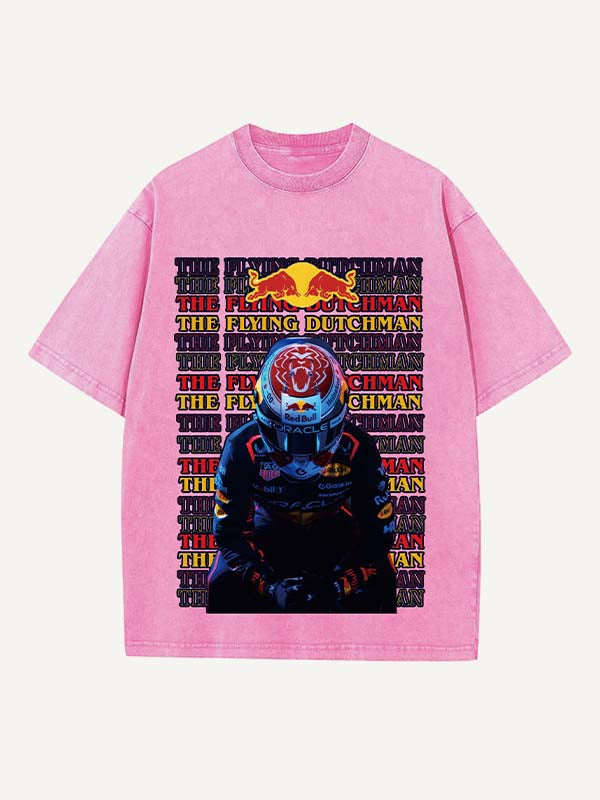 Max Verstappen Print Round Neck T-shirt