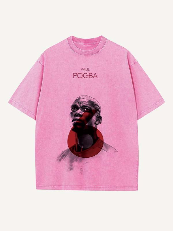 Paul Pogba Print Round Neck T-shirt