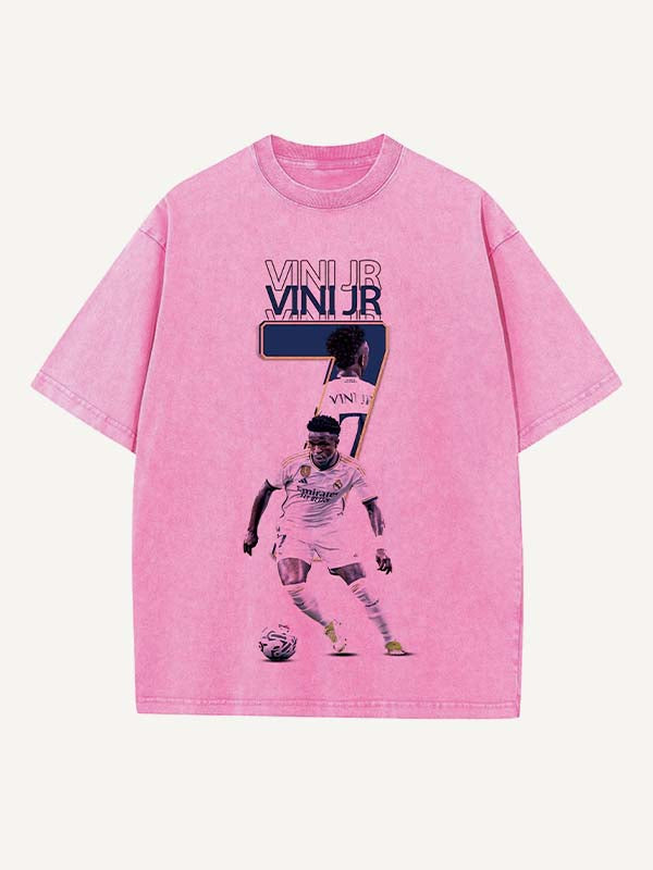 Vinícius Júnior Print Round Neck T-shirt