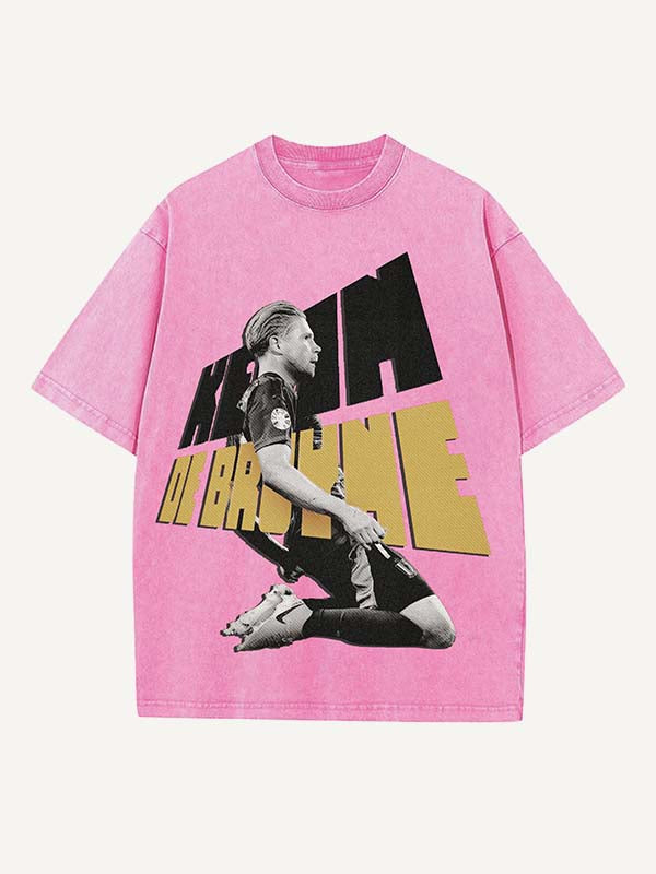 Kevin De Bruyne Print Round Neck T-shirt