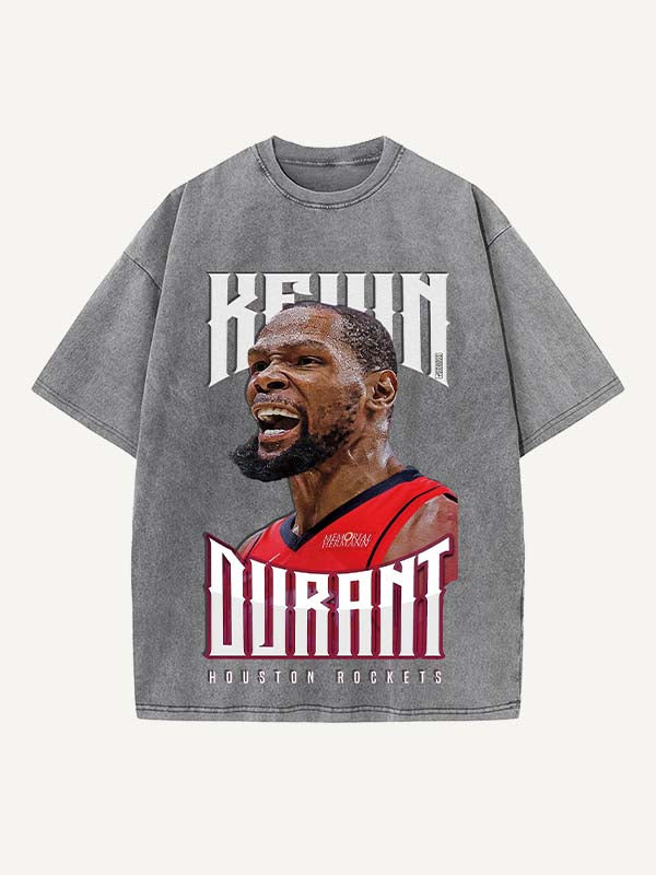 Kevin Durant Print Round Neck T-shirt