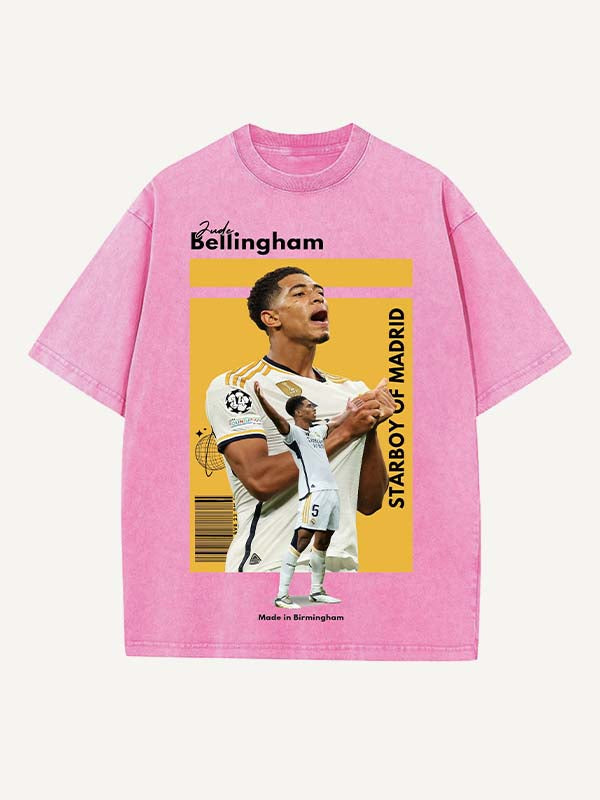 Jude Bellingham Print Round Neck T-shirt