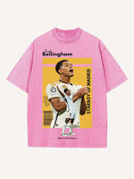 Jude Bellingham Print Round Neck T-shirt