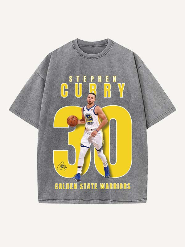 Stephen Curry Print Round Neck T-shirt