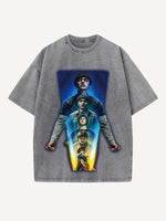 Stranger Things Print Round Neck T-shirt