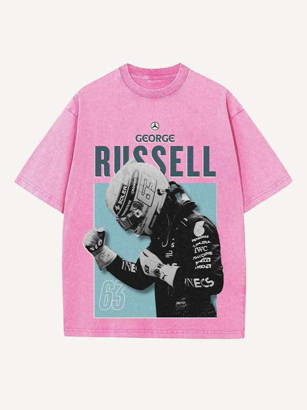George Russell Print Round Neck T-shirt