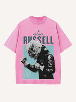 George Russell Print Round Neck T-shirt