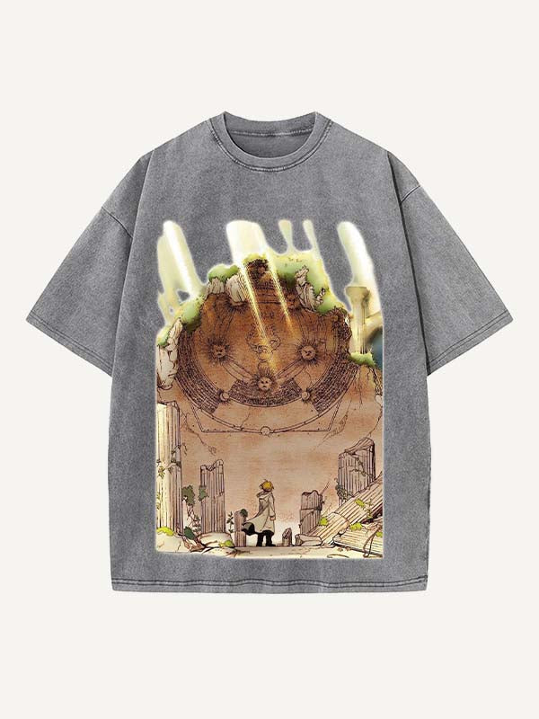 Fullmetal Alchemist Print Round Neck T-shirt