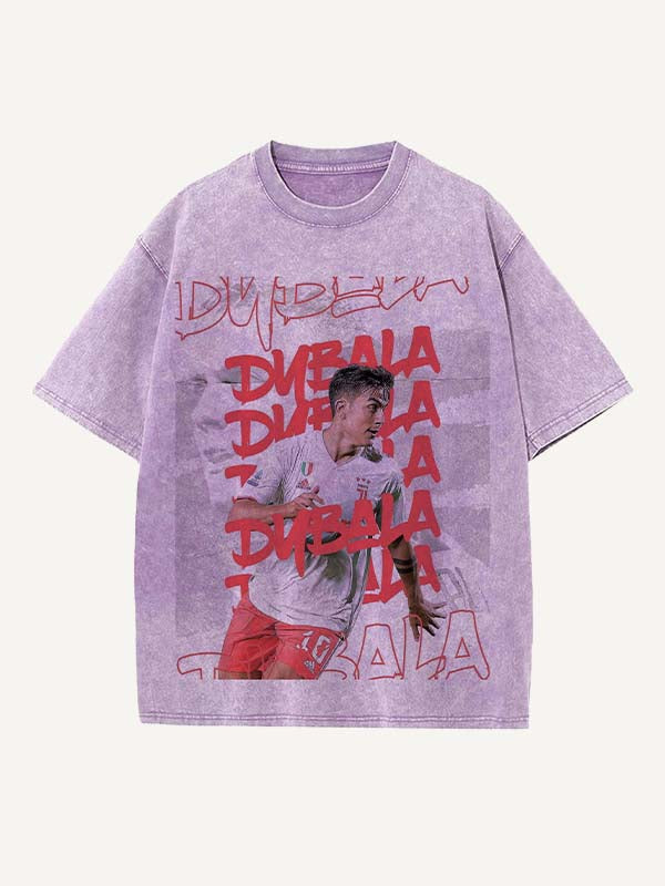 Paulo Dybala Print Round Neck T-shirt